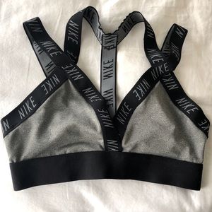 Grey Nike Light Support Sports Bra